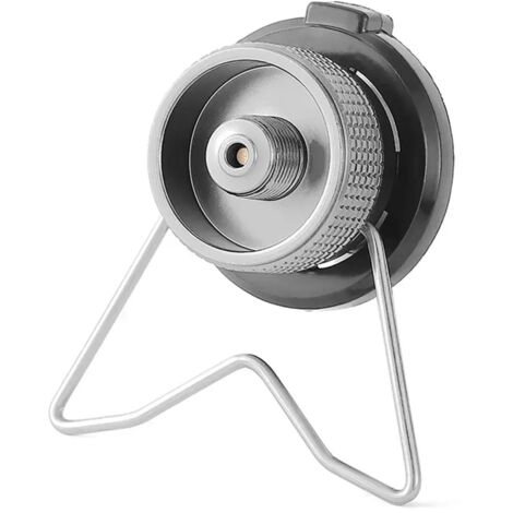 Adaptateur pour réchaud à gaz portable en alliage d'aluminium, adaptateur léger pour réservoir de gaz, tête de conversion compacte pour réchauds de camping et de pique-nique portables. (1/4)