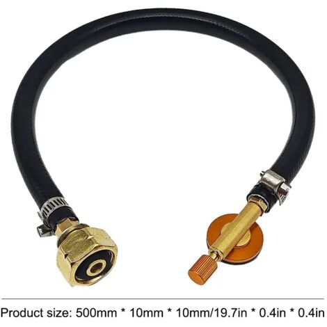 Adaptateur de remplissage monobloc pour bouteille de gaz longue russe, compatible avec les réchauds portables d'Europe de l'Est. (1/5)