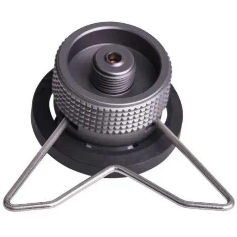 Adaptateur de recharge pour réchaud à gaz de camping en alliage d'aluminium, adaptateur de brûleur pour réchaud à gaz butane, fournitures de camping, réchauds de cuisine portables (1/5)