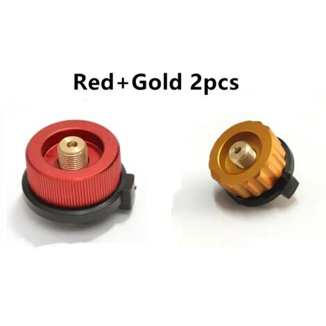 Nouveau convertisseur de réchaud à gaz de camping extérieur (1/2 pièces), connecteur de brûleur à gaz, adaptateur de réservoir de gaz en aluminium, réchaud de pique-nique extérieur, réchauds de cuisin (1/5)