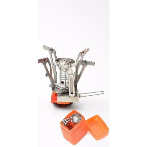 Réchaud à gaz portable mini pour le camping, la randonnée, l'alpinisme, les pique-niques et les barbecues. Fournitures de camping. Cuisinière à gaz portable. (1/5)