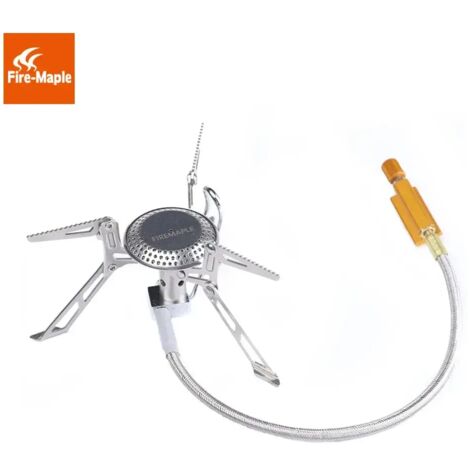 Réchauds à gaz de randonnée, réchaud de pique-nique extérieur, réchaud à gaz portable ultraléger en acier inoxydable Fire Maple FMS-118, brûleurs à gaz de camping, réchauds de cuisson portables (1/5)