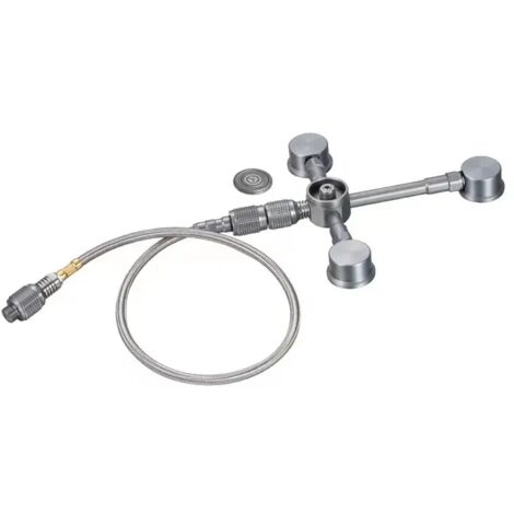 Adaptateur butane 3 en 1, tête de cartouche de gaz, adaptateur de conversion, buse, convertisseur butane pour réservoir plat, convertisseur pour réchaud de camping extérieur, réchauds de cuisine porta (1/5)