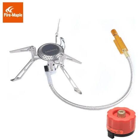 Réchauds à gaz de randonnée, réchaud de pique-nique extérieur, réchaud à gaz portable ultraléger en acier inoxydable Fire Maple FMS-118, brûleurs à gaz de camping, réchauds de cuisson portables (1/5)