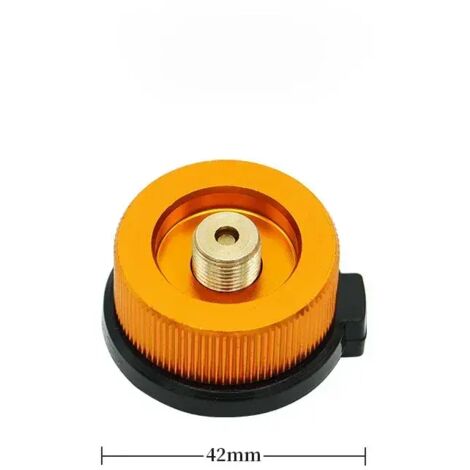 Adaptateur de réservoir de gaz pour réchaud de camping portable (1 pièce), connecteur de brûleur, accessoire de camping pour réchaud de pique-nique. (1/3)