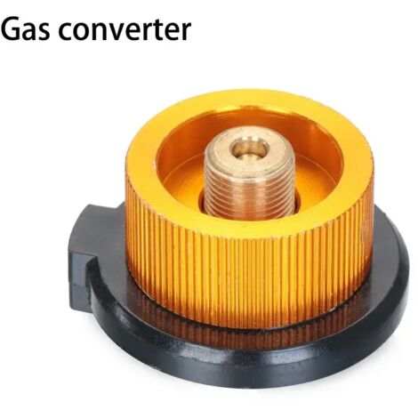 Adaptateur de gaz pour réchaud de camping, accessoires de survie pour réchaud de camping, équipement de remplissage de cartouches de butane, fournitures de cuisine de camping, réchauds portables (1/5)