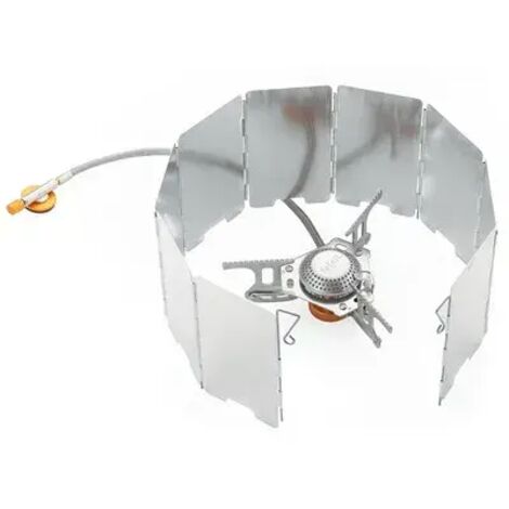 Réchaud à gaz de camping 308, ustensiles de cuisine de camping, vaisselle d'extérieur, ensemble de pique-nique, allumeur piézo, réchaud de voyage, 9 pare-brise, réchauds de cuisson portables coupe-ven (1/5)
