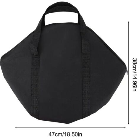 Sac de rangement pour poêles à pâtisserie avec poignée, 600D OxFit Ford, pochette pour poêles à griller, organisateur d'ustensiles de cuisine de camping, sac de transport pour casseroles en fonte, réc (1/5)