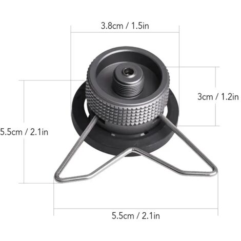 Adaptateur pour réchaud à gaz Gas Saver Plus avec adaptateur butane, adaptateur pour réchaud à gaz, adaptateur de recharge pour réchaud de camping, équipement de camping, réchauds de cuisine portables (1/5)