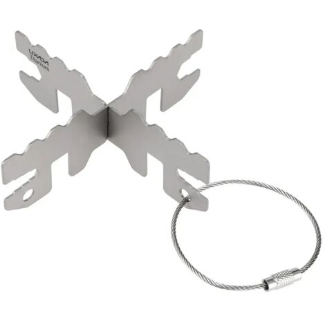 Support en titane pour réchaud à alcool, support en croix pour réchaud de camping extérieur, support pour réchaud de camping extérieur, réchauds de cuisine portables (1/5)