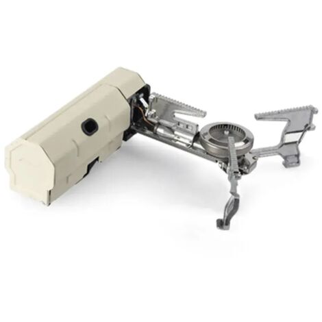 Réchaud à cassette 2600 W pour le camping, la randonnée, les barbecues et les voyages. Réchaud à gaz portable et pliable. (1/2)
