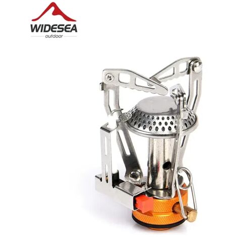 Réchaud à gaz monobloc Widesea Camping, brûleur touristique pliable, équipement de cuisine de pique-nique en plein air, four de survie, réchauds de cuisson portables (1/4)