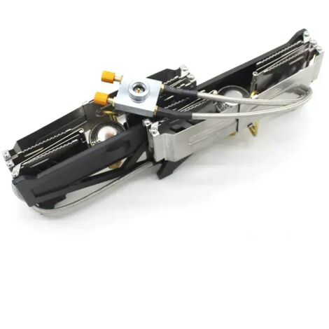 Réchaud de camping portable BRS BRS-32 à double brûleur pliable avec interrupteur individuel et vanne de commande. (1/5)