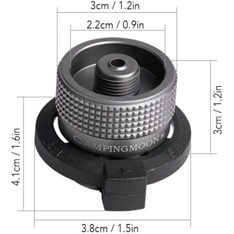 Adaptateur pour réchaud à gaz Gas Saver Plus avec adaptateur butane, adaptateur pour réchaud à gaz, adaptateur de recharge pour réchaud de camping, équipement de camping, réchauds de cuisine portables (1/5)