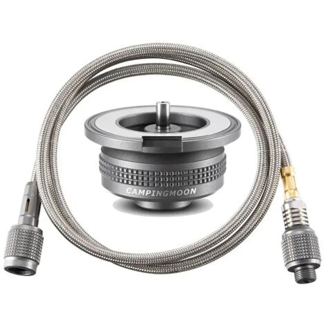 Adaptateur de rallonge pour réchaud à gaz de camping 50/100 cm, raccord de tuyau d'extension pour cartouche de gaz, adaptateur d'arrêt automatique pour réchaud à gaz, réchauds de cuisine portables (1/5)