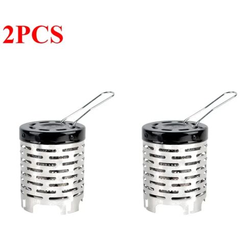Réchauds à gaz portables de camping (1 à 5 pièces) avec couvercle chauffant, mini-réchaud, brûleur à gaz en acier inoxydable, réchaud de camping extérieur, réchauds de cuisine portables (1/4)