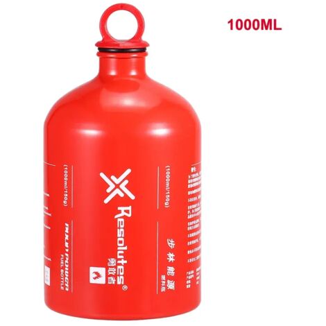 Bidon de 1000 ml / 1500 ml pour carburant liquide (alcool, gaz, etc.) - Bouteille de stockage professionnelle pour le camping, l'essence, le kérosène et les réchauds portables (1/5)
