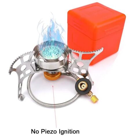 Réchaud à gaz de camping 3000W/3500W, brûleur ultraléger et séparable, idéal pour la randonnée et le camping. Réchaud à gaz portable 캠핑. (1/5)
