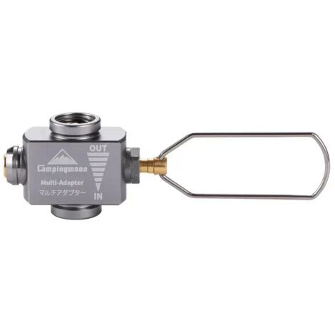 Adaptateur de recharge pour réchaud à gaz de camping en alliage d'aluminium, adaptateur de brûleur pour réchaud à gaz butane, fournitures de camping, réchauds de cuisine portables (1/5)