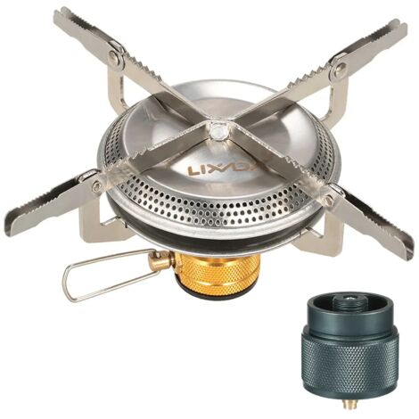 Réchaud à gaz extérieur coupe-vent, réchaud de camping ultraléger pour la randonnée, fournaise à gaz de voyage légère, brûleurs à gaz portables, équipement de réchauds de cuisine portables (1/5)