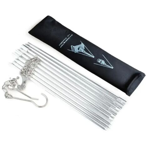 Support trépied pliable en acier inoxydable pour barbecue de camping, support de réchaud portable suspendu pour casseroles, outil de cuisson pour gril portable.