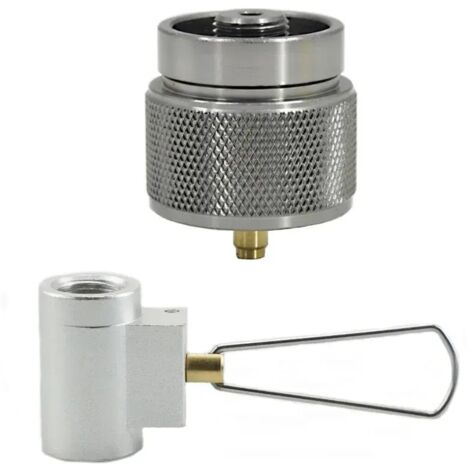 Adaptateur de gonflage pour réservoir de réchaud de camping extérieur, adaptateur de bouteille de gaz MAPP à charge mutuelle isobutane/butane, recharge de gaz pour vaporisateur, réchauds de cuisine po (1/5)