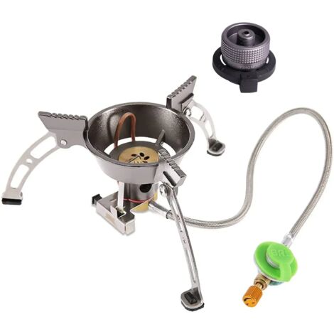 Réchaud à gaz portable BRS pour camping en extérieur, coupe-vent, avec brûleurs à gaz BRS-11 (1/5)