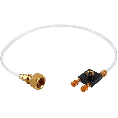 Adaptateur de gaz avec soupape de décharge de pression pour réchaud, convertisseur, adaptateur pour réchaud de camping, équipement de cuisine/pique-nique/camping en extérieur, réchauds de cuisine port (1/3)