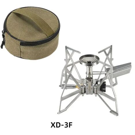 Réchaud à gaz pliable XD3-NE pour le camping, résistant au vent et sans électrodes, idéal pour l'alpinisme et la randonnée. (1/5)