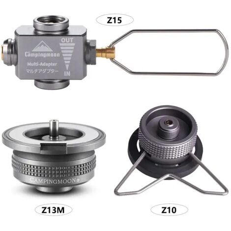 Adaptateur de recharge pour réchaud à gaz de camping en alliage d'aluminium, adaptateur de brûleur pour réchaud à gaz butane, fournitures de camping, réchauds de cuisine portables (1/3)