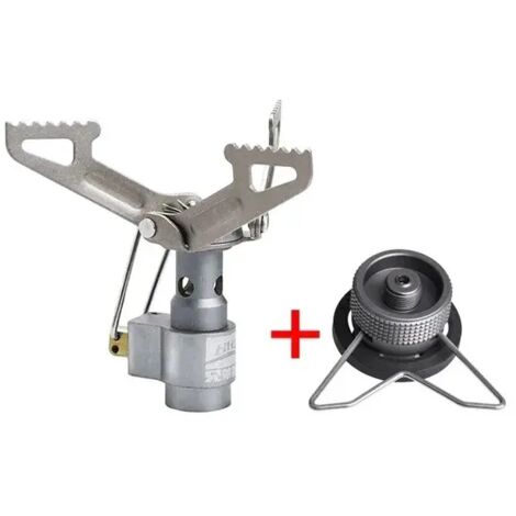 Réchaud à gaz portable ultra-léger en alliage de titane BRS pour extérieur, idéal pour les pique-niques et le camping. Brûleur de cuisson portable. (1/5)