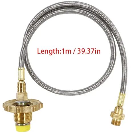 Adaptateur de remplissage de propane pour réchaud de camping, tuyau de raccordement pour bouteille de gaz, adaptateur pour brûleur extérieur, connecteur de tuyau pour bouteille de GPL, réchauds de cui