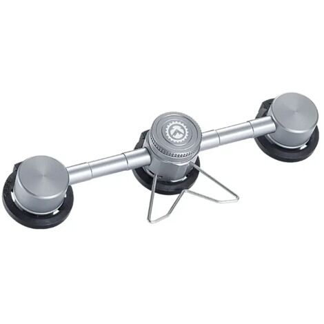 Adaptateur butane 3 en 1 en alliage d'aluminium, convertisseur pour cartouche de gaz et bouteille de butane, idéal pour le camping, la randonnée et les réchauds portables. (1/5)