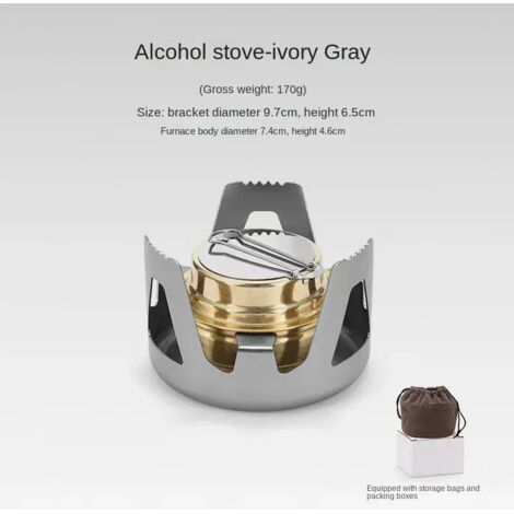 Réchaud à alcool Go-again Outdoor, coupe-vent, portable, coloré, mini-réchaud de camping, ensemble réchaud à alcool simple, réchauds de cuisine portables (1/5)