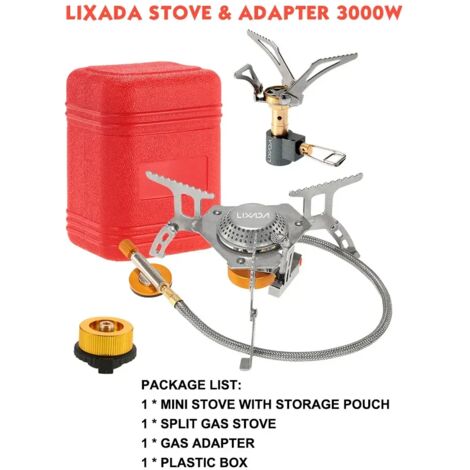 Réchaud à gaz de camping 3000W/3500W, brûleur ultraléger et séparable, idéal pour la randonnée et le camping. Réchaud à gaz portable 캠핑. (1/5)
