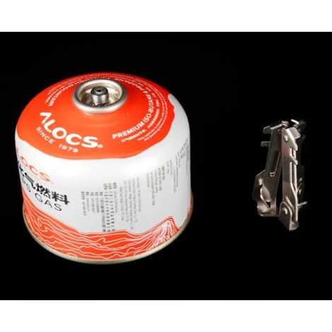 Support de fixation pliable en acier inoxydable pour réservoir de gaz, outil de montage, support pour réchauds de cuisson portables et fixes d'extérieur (1/5)