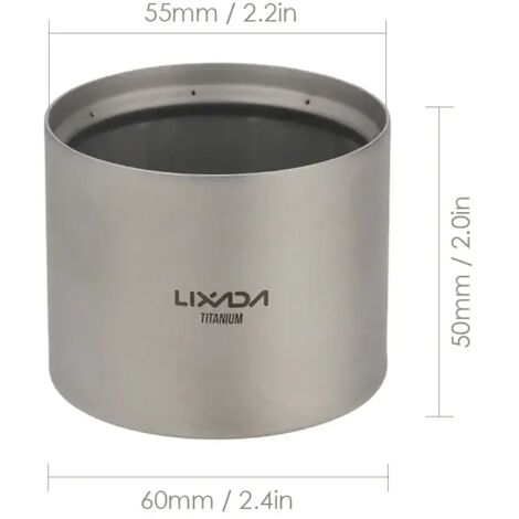 Mini réchaud à alcool léger en titane, idéal pour le camping, la randonnée et le trekking. Réchaud de cuisine portable. (1/5)