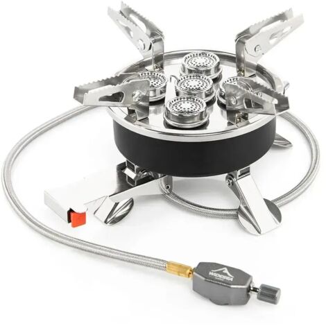 Réchaud à gaz portable Widesea Camping Tourist Burner 8800W, idéal pour les pique-niques, les barbecues et le tourisme. Fournitures de loisirs de plein air. Réchauds de cuisine portables. (1/5)