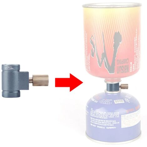 Adaptateur de recharge de gaz pour pique-nique et camping en plein air, convertisseur de gaz butane pour réchauds portables (1/5)