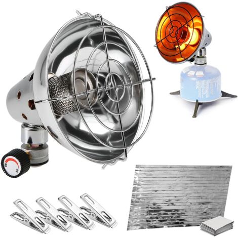 Réchaud à gaz portable d'extérieur 1000 W avec allumage piézoélectrique, réservoir de gaz long, équipement de camping, réchaud de cuisine portable (1/5)