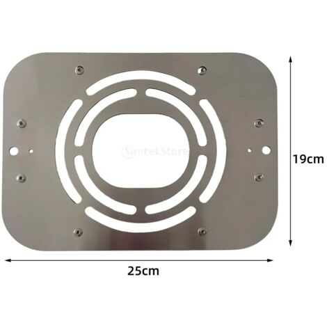Support de poêle de tente en acier inoxydable, fixation pour poêle à bois, protection ignifuge, compatible avec les réchauds de camping portables. (1/5)