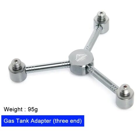 Tube d'extension pour lanterne à gaz de camping Widesea, rallonge pour chalumeau, tige d'extension pour lampe, adaptateur pour réservoir de réchaud, réchaud de cuisine portable d'extérieur (1/5)