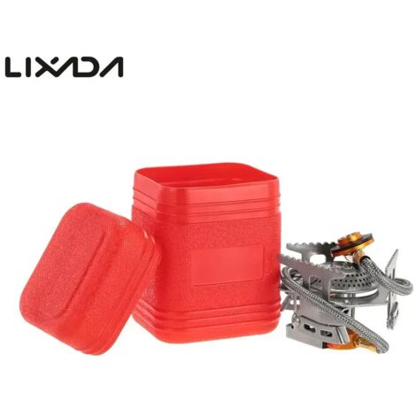 Réchaud de camping ultraléger, pliable, à gaz, briquet, grill de pique-nique portable, équipement de cuisine de survie en milieu sauvage. (1/5)