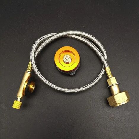 Adaptateur de recharge de propane pour réchaud de camping, convertisseur de brûleur, adaptateur de réservoir de gaz, adaptateur de recharge de propane pour réchaud de pique-nique, réchauds de cuisine  (1/4)