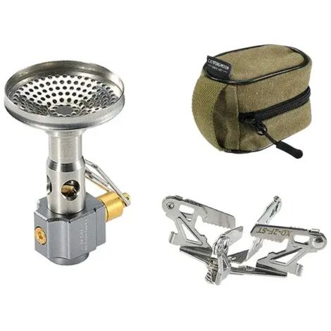 Réchaud de camping portable XD-2F, type split, 3,3 kW, à tension stabilisée, haute puissance, coupe-vent, idéal pour la randonnée. (1/5)