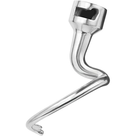 Crochet à pâte en métal compatible avec les spiraliseurs KitchenAid Artisan KSM150, K45, K45SS et KSM90 (5QT et 4,5QT, tête inclinable, W10674618). (1/5)