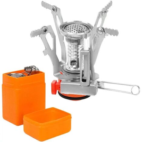 Mini réchaud à gaz pliable d'extérieur pour touristes, fourneau portable pour pique-nique, réchaud de camping, brûleur à gaz, accessoires de camping, réchauds de cuisine portables (1/2)