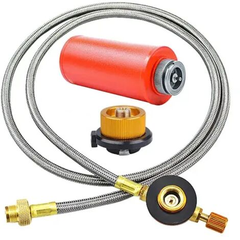 Adaptateur pour réchaud à gaz d'extérieur, type cassette, convertisseur pour réchaud split, idéal pour le camping, la cuisine et les pique-niques, équipement de camping, réchauds de cuisine portables (1/4)