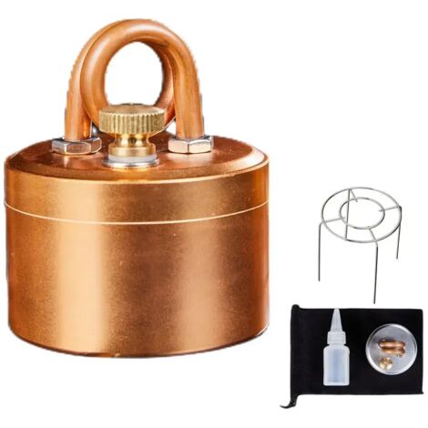 Réchaud de camping robuste à alcool avec support, idéal pour les pique-niques et les barbecues en toute sécurité. Mini réchaud de camping portable à alcool pour la randonnée. (1/3)