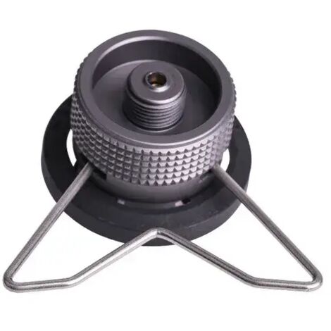 Adaptateur pour réchaud à gaz en alliage d'aluminium, économiseur de gaz avec adaptateur de recharge de butane, convertisseur de butane, équipement de camping, réchauds de cuisine portables (1/4)